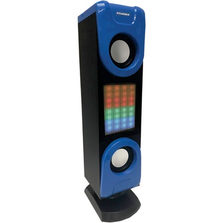 Sylvania Bluetooth Light-Up Mini Tower Speaker (Blue) SP337-BLUE
